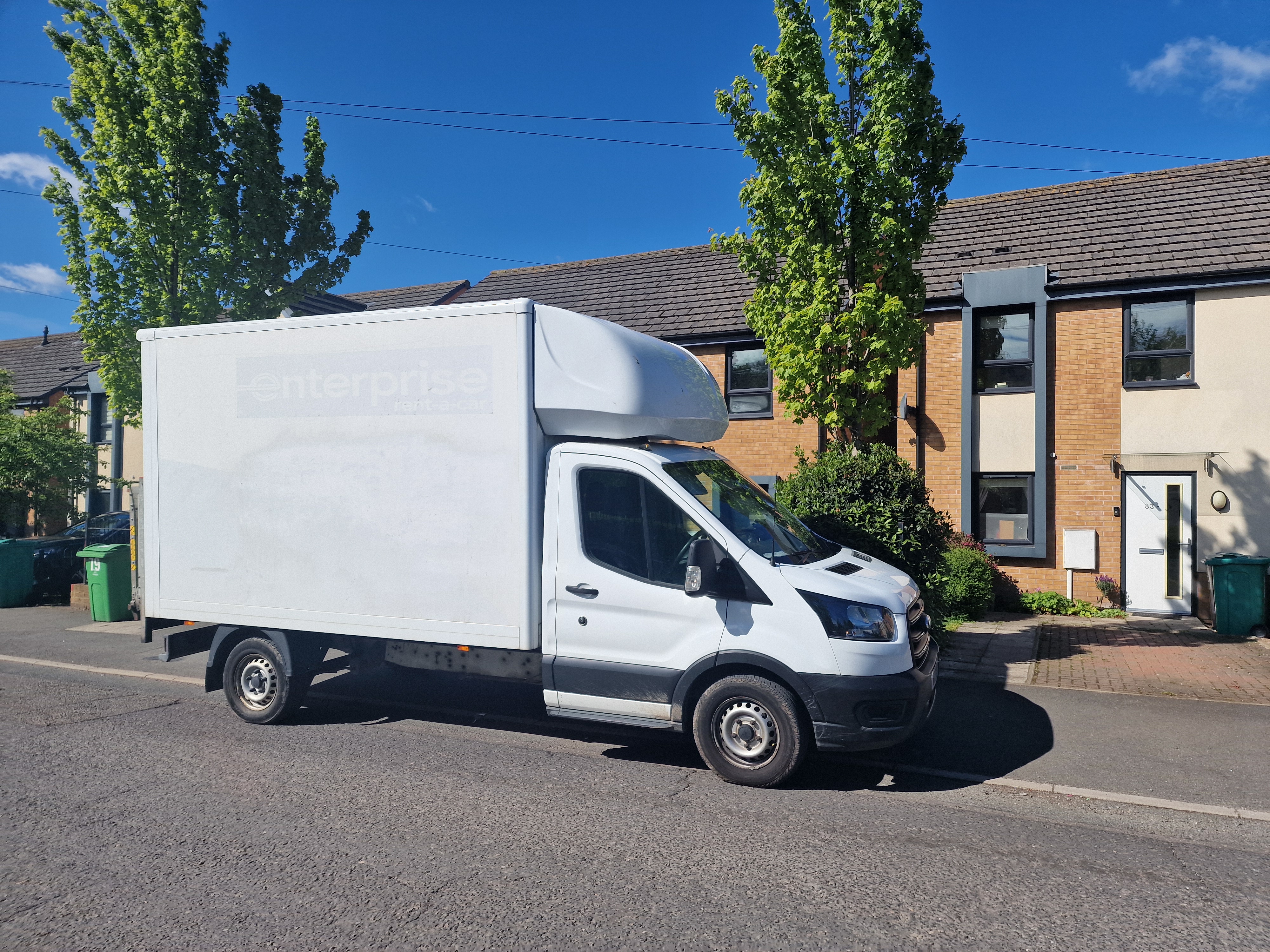 Donnelly's Recycling Luton van ready for a residential house clearance in Nottingham